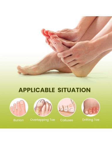 Separador de Dedos Bukihome para Juanetes - Paquete de 6