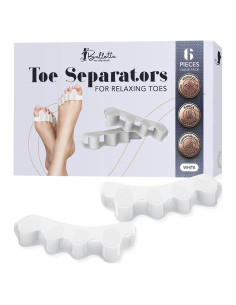 Separadores de Dedos Ballotte - Espaciadores de Silicona 6-Pack