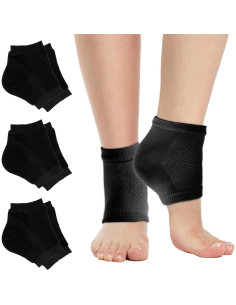 3 Pares Calcetines Hidratantes de Gel COMNICO para Talones 2