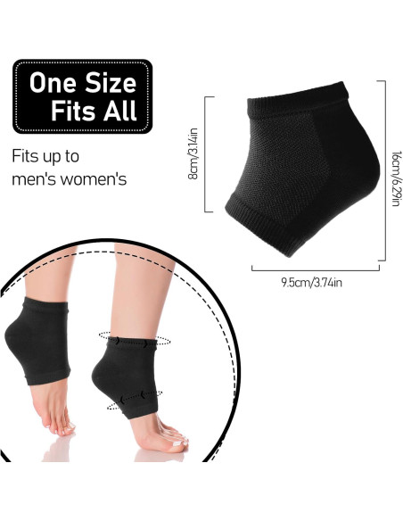 3 Pares Calcetines Hidratantes de Gel COMNICO para Talones