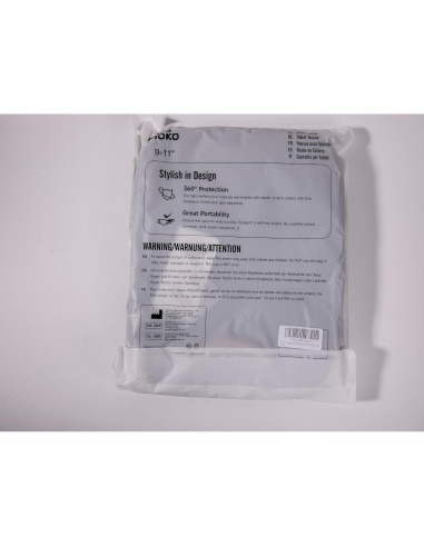 MoKo Funda para Tabletas 9-11" Negra y Gris con Asa