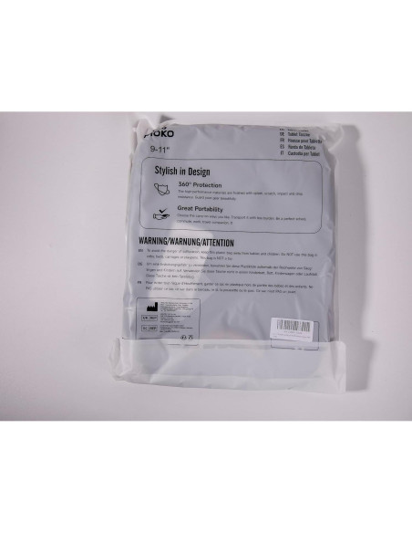 MoKo Funda para Tabletas 9-11" Negra y Gris con Asa