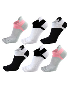 Calcetines de Dedo Fasot para Mujeres 6 Paquetes Transpirables