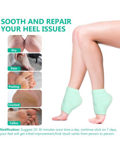 Calcetines Hidratantes Vigdit para Talones Agrietados - 2 Pares 2
