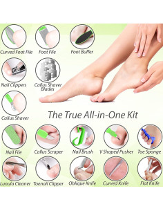 Kit de Pedicura Profesional 32 Piezas Dr. Entre - Cuidado de Pies 2