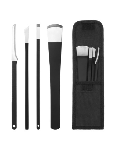 Juego de 4 Herramientas de Pedicura FdcLixuvol Acero Inoxidable