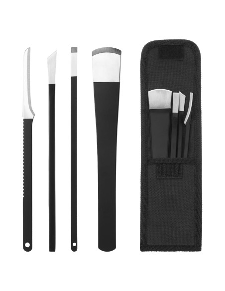 Juego de 4 Herramientas de Pedicura FdcLixuvol Acero Inoxidable