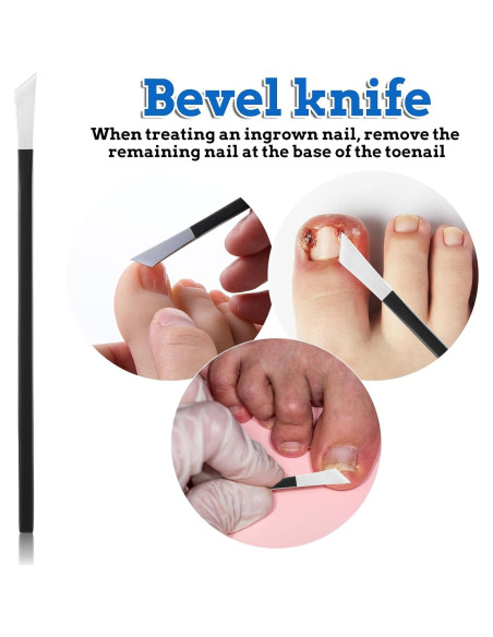 Juego de 4 Herramientas de Pedicura FdcLixuvol Acero Inoxidable