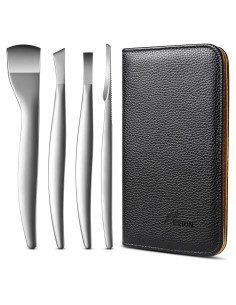 Juego de Cuchillos de Pedicura FVION - Kit 4 Piezas Acero Inoxidable
