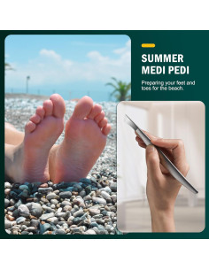 Juego de Cuchillos de Pedicura FVION - Kit 4 Piezas Acero Inoxidable 2