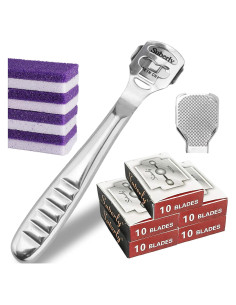 Set de Raspador de Callos PLMMOUT 56 Piezas Acero Inoxidable
