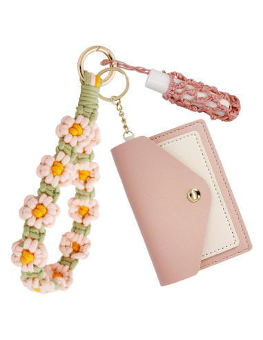 Monedero de Llave Boho BIHRTC con Pulsera y Soporte Labial