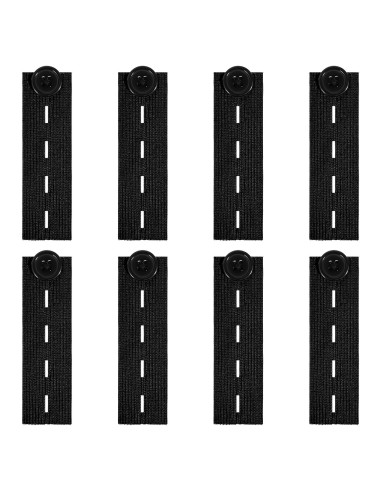 Extensores de Cintura Ajustables Giantree - 8 Piezas Negras