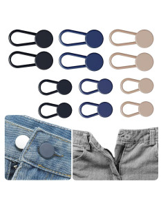 Extensores de Botón MUNAN 12 Piezas para Pantalones Unisex