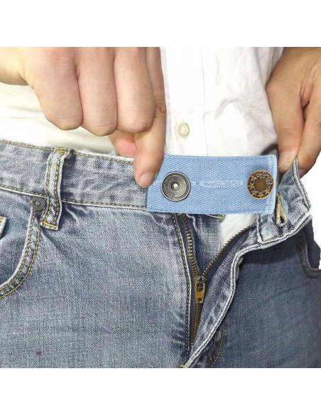 Extensores de Cintura Ajustables TIESOME - 8 Piezas Mezclilla