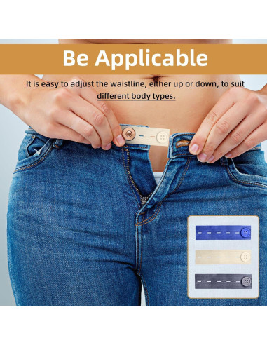 40 Piezas Extensores de Cintura Elásticos LJZP Ajustables