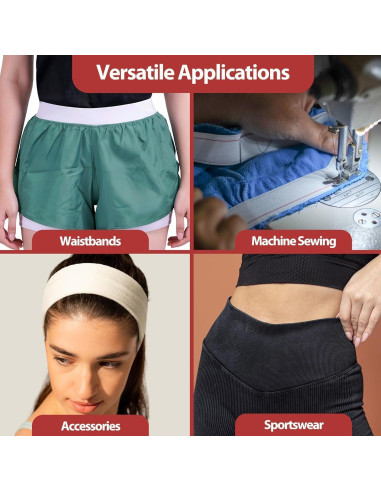 Banda Elástica Azul Marino Mandala Crafts 1.9 cm 13.7 m para Costura