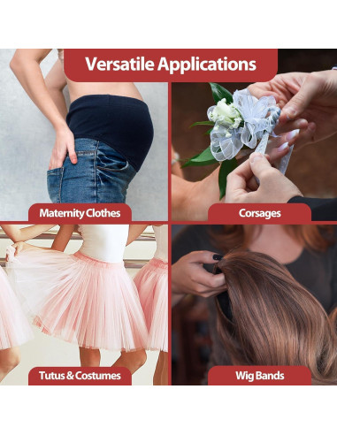 Banda Elástica Azul Marino Mandala Crafts 1.9 cm 13.7 m para Costura