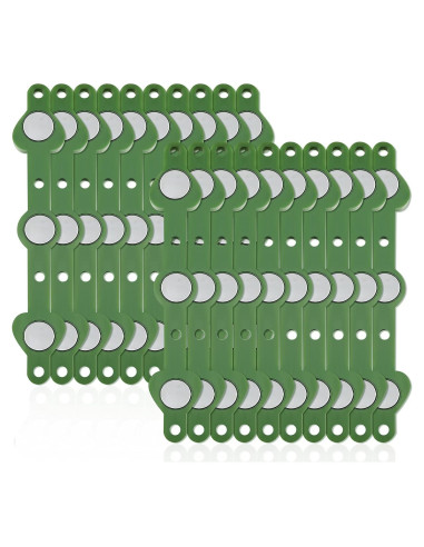 20 Pares de Pines Magnéticos Waydress para Corsage Verde