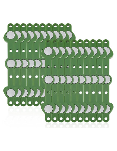 20 Pares de Pines Magnéticos Waydress para Corsage Verde