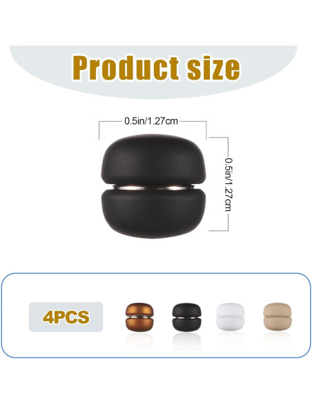 4 Alfileres Magnéticos para Hijab XIHIRCD - 1.27 cm - Mate
