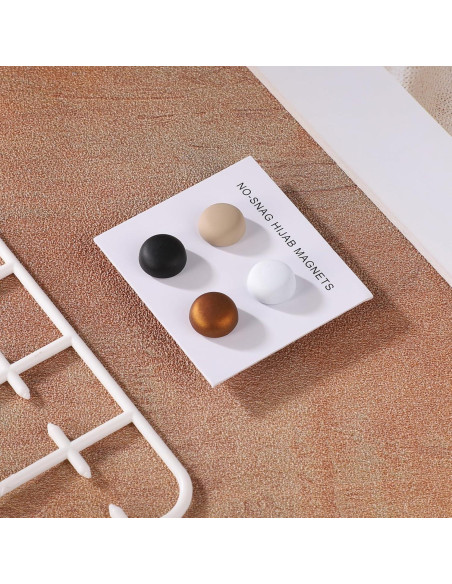 4 Alfileres Magnéticos para Hijab XIHIRCD - 1.27 cm - Mate