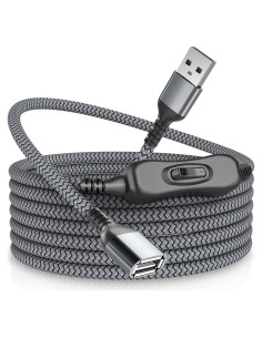 Cable de Extensión USB Ruxely 2M con Interruptor On/Off