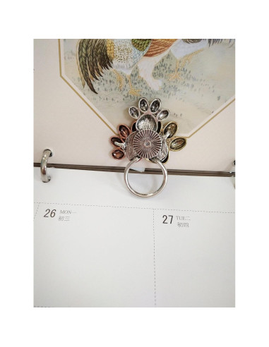 Insignia Magnética de Huella de Perro MANZHEN Plata 5x4 cm