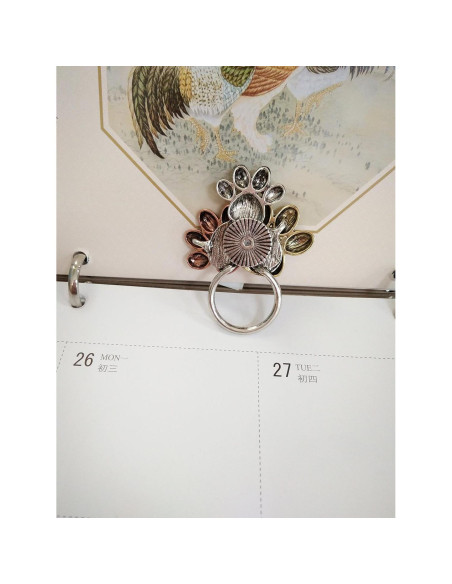 Insignia Magnética de Huella de Perro MANZHEN Plata 5x4 cm Insignia Magnética de Huella de Perro MANZHEN Plata 5x4 cm