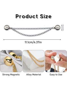 Juego de 12 Clips Magnéticos Multifuncionales YOKUSHI para Ropa 2