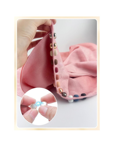 12 Imanes para Hijab MKCYD Sin Pinchos Multiuso para Mujeres