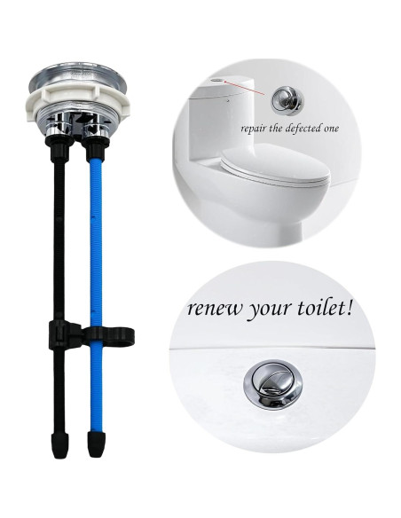 Botón de descarga dual Alovexiong 48mm con extensión 20cm