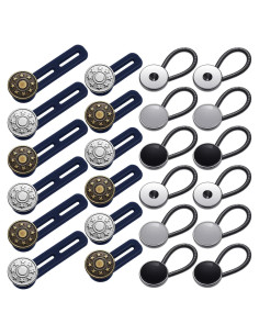 Extensores de Botones para Jeans WILLBOND 24 Piezas Ajustables