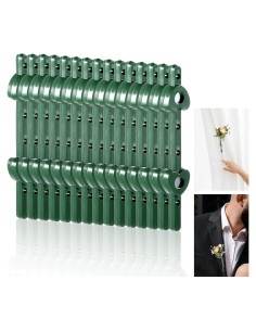 15 Pares de Imán Floral Verde QFGasre para Corsage