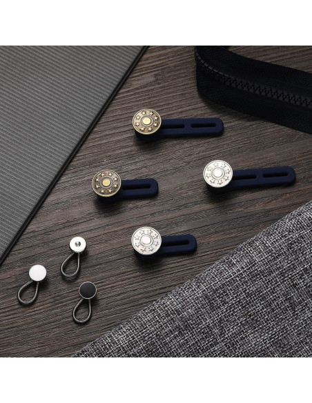 Extensores de Botones para Jeans WILLBOND 24 Piezas Ajustables