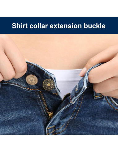Extensores de Botones para Jeans WILLBOND 24 Piezas Ajustables