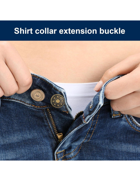 Extensores de Botones para Jeans WILLBOND 24 Piezas Ajustables