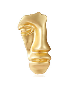 Broche de Máscara Vintage Dorado de Metal para Adultos