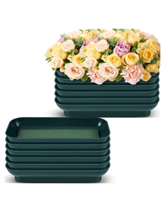 Paquete de 12 Tazones de Espuma Floral Sabary 25.4 cm Verde