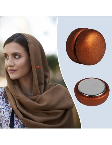Imanes para Hijab 4 Piezas - Fuerte y Multiuso - 1.27cm