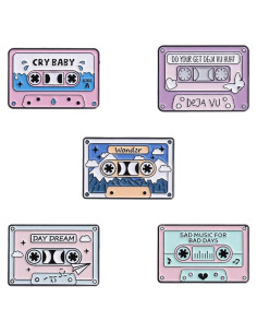 Conjunto de Pines Retro de Música 90s - 5 Piezas Unisex