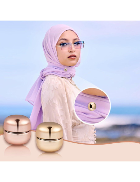 10 Imán para Hijab VZZNN - Pines Magnéticos Multiusos