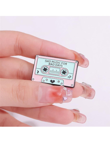 Conjunto de Pines Retro de Música 90s - 5 Piezas Unisex