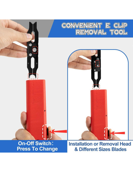 Kit Clips E Sopnom 4 Tamaños 6-9 mm con Herramienta