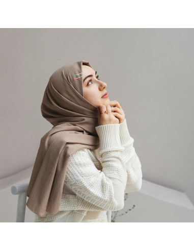 12 Alfileres de Hijab Larrel con Perlas Multicolor 1.6x3.1cm