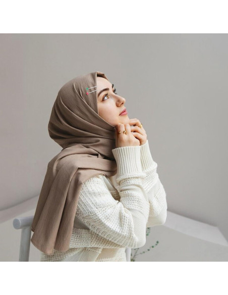 12 Alfileres de Hijab Larrel con Perlas Multicolor 1.6x3.1cm