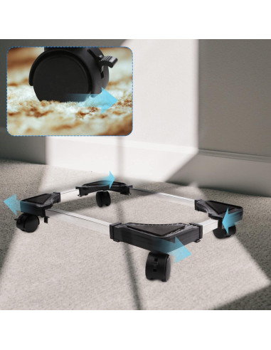 Soporte para CPU UCandy Ajustable con Ruedas y Antideslizante