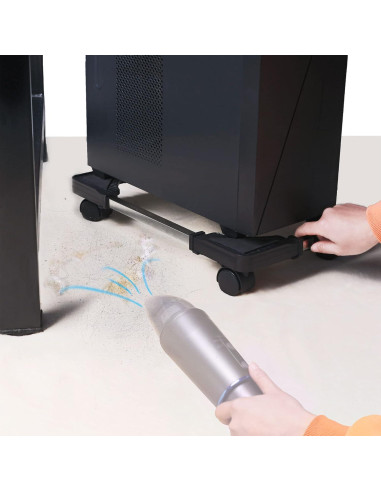 Soporte para CPU UCandy Ajustable con Ruedas y Antideslizante