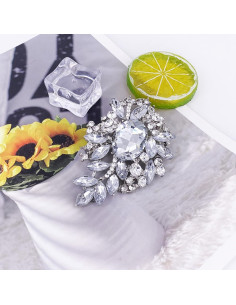 Broche Grande Vintage LAXPICOL Cristal Austríaco Dorado 2