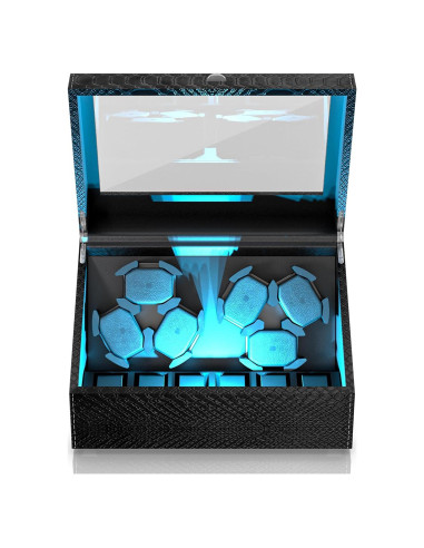 Enrollador de Relojes Automáticos iFregga con Luz Azul, 4/6 Relojes
